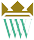 Logo Muzeum - dwie zielone litery W, nad nimi korona